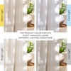 image:imageNICETOWN Semi Sheer Linen Burlap Curtains for Windows 96 inch Length 2 Panels Grommet Semi Sheer Balance Privacy Added with Light Filtering Vertical Drapes for BedroomLiving Room W55 x L96Vanilla