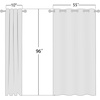 image:imageNICETOWN Semi Sheer Linen Burlap Curtains for Windows 96 inch Length 2 Panels Grommet Semi Sheer Balance Privacy Added with Light Filtering Vertical Drapes for BedroomLiving Room W55 x L96Natural