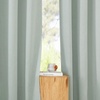 image:imageNICETOWN Semi Sheer Linen Burlap Curtains for Windows 96 inch Length 2 Panels Grommet Semi Sheer Balance Privacy Added with Light Filtering Vertical Drapes for BedroomLiving Room W55 x L96Sage Green