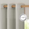 image:imageNICETOWN Semi Sheer Linen Burlap Curtains for Windows 96 inch Length 2 Panels Grommet Semi Sheer Balance Privacy Added with Light Filtering Vertical Drapes for BedroomLiving Room W55 x L96Grey