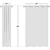 image:imageNICETOWN Semi Sheer Linen Burlap Curtains for Windows 96 inch Length 2 Panels Grommet Semi Sheer Balance Privacy Added with Light Filtering Vertical Drapes for BedroomLiving Room W55 x L96Angora