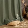 image:imageNICETOWN Semi Sheer Linen Burlap Curtains for Windows 96 inch Length 2 Panels Grommet Semi Sheer Balance Privacy Added with Light Filtering Vertical Drapes for BedroomLiving Room W55 x L96Lichen