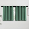 image:imageNICETOWN Semi Sheer Linen Burlap Curtains for Windows 96 inch Length 2 Panels Grommet Semi Sheer Balance Privacy Added with Light Filtering Vertical Drapes for BedroomLiving Room W55 x L96Olive Green