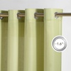 image:imageNICETOWN Semi Sheer Linen Burlap Curtains for Windows 96 inch Length 2 Panels Grommet Semi Sheer Balance Privacy Added with Light Filtering Vertical Drapes for BedroomLiving Room W55 x L96Fresh Green