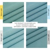 image:imageNICETOWN Semi Sheer Linen Burlap Curtains for Windows 96 inch Length 2 Panels Grommet Semi Sheer Balance Privacy Added with Light Filtering Vertical Drapes for BedroomLiving Room W55 x L96Greyish Blue