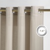 image:imageNICETOWN Semi Sheer Linen Burlap Curtains for Windows 96 inch Length 2 Panels Grommet Semi Sheer Balance Privacy Added with Light Filtering Vertical Drapes for BedroomLiving Room W55 x L96Cocoa Cream