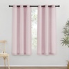 image:imageNICETOWN Semi Sheer Linen Burlap Curtains for Windows 96 inch Length 2 Panels Grommet Semi Sheer Balance Privacy Added with Light Filtering Vertical Drapes for BedroomLiving Room W55 x L96Blush Pink