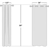 image:imageNICETOWN Semi Sheer Linen Burlap Curtains for Windows 96 inch Length 2 Panels Grommet Semi Sheer Balance Privacy Added with Light Filtering Vertical Drapes for BedroomLiving Room W55 x L96Natural