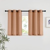 image:imageNICETOWN Semi Sheer Linen Burlap Curtains for Windows 96 inch Length 2 Panels Grommet Semi Sheer Balance Privacy Added with Light Filtering Vertical Drapes for BedroomLiving Room W55 x L96Burnt Orange