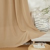 image:imageNICETOWN Semi Sheer Linen Burlap Curtains for Windows 96 inch Length 2 Panels Grommet Semi Sheer Balance Privacy Added with Light Filtering Vertical Drapes for BedroomLiving Room W55 x L96Burlap