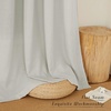 image:imageNICETOWN Semi Sheer Linen Burlap Curtains for Windows 96 inch Length 2 Panels Grommet Semi Sheer Balance Privacy Added with Light Filtering Vertical Drapes for BedroomLiving Room W55 x L96Grey