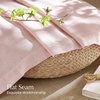 image:imageNICETOWN Semi Sheer Linen Burlap Curtains for Windows 96 inch Length 2 Panels Grommet Semi Sheer Balance Privacy Added with Light Filtering Vertical Drapes for BedroomLiving Room W55 x L96Light Pink