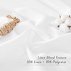 image:imageNICETOWN Semi Sheer Linen Burlap Curtains for Windows 96 inch Length 2 Panels Grommet Semi Sheer Balance Privacy Added with Light Filtering Vertical Drapes for BedroomLiving Room W55 x L96White