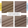 image:imageNICETOWN Semi Sheer Linen Burlap Curtains for Windows 96 inch Length 2 Panels Grommet Semi Sheer Balance Privacy Added with Light Filtering Vertical Drapes for BedroomLiving Room W55 x L96Brown