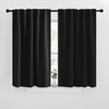 image:imageNICETOWN Halloween Short Curtains for Kitchen Window  Black Color W42 x L40 Double Panels Home Decoration Light Blocking Thermal Insulated Blackout Rod Pocket amp Back Loop Draperies for Cupboard