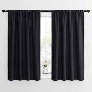 image:imageNICETOWN Black Out Curtain Panels for Kitchen  Energy Smart Decoration Thermal Insulating Blackout DrapesDraperies for Small Window 2 Panels 42 inches Wide by 54 inches Long